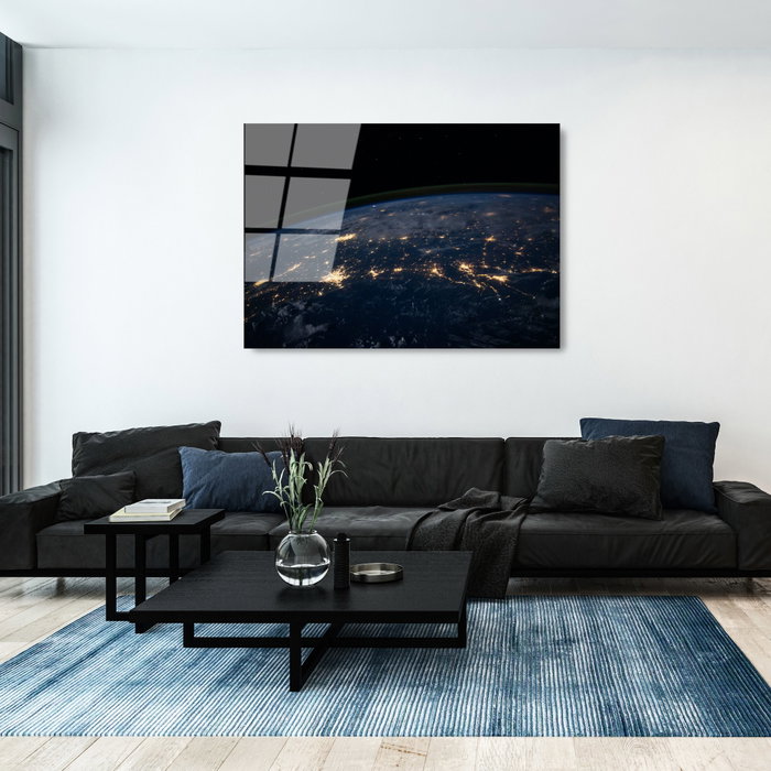 Wallity Pintura decorativa de vidrio templado UV-104 70 x 100 cm Multicolor